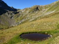 Tümpel am Wegrand mit dem Gafierjoch